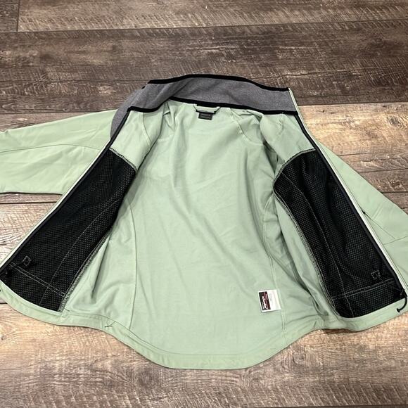 REI Women's Lightweight Soft Shell Stretchy Jacket Pistachio Green Black Size M - Picture 6 of 15